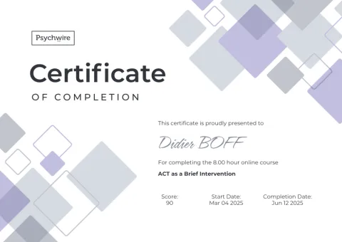 Certificate of cmpletion